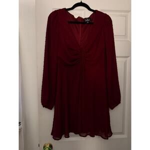 Maroon Dress By Lulus Size Medium